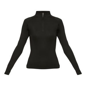 Black athletic quarter zip
